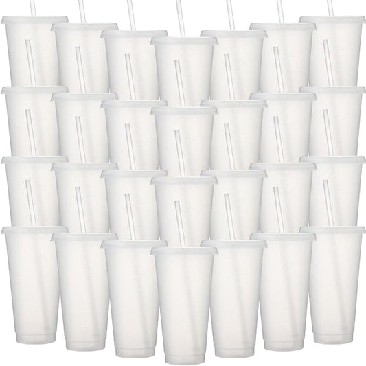Honeydak 60 Pack Tumbler with Straw and Lid Bulk Cups by Honeydak
