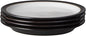 Denby - Elements Black Dinner Plates Set of 4 - Contemporary Design - Ceramic Stoneware Tableware - Dishwasher & Microwave Safe - Scratch Resistant - 10.4in Large Everyday Dinnerware Plates