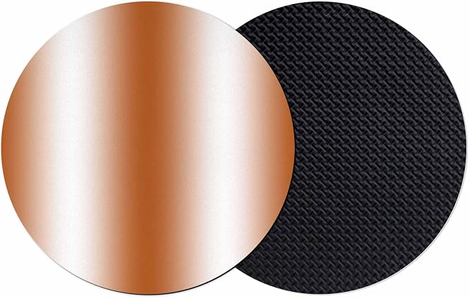 Ombre Orange-red Coasters Set of 2, Modern Minimalist Geometric Gradient by PIEPLE