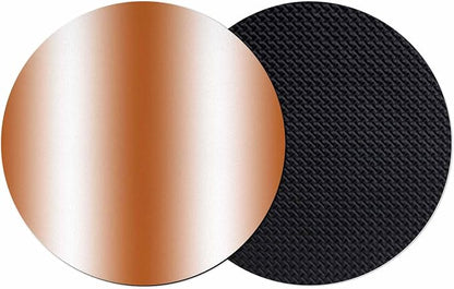 Ombre Orange-red Coasters Set of 2, Modern Minimalist Geometric Gradient by PIEPLE