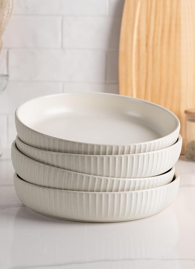 famiware Starlight Large pasta bowls set of 4, Serving Bowls - Image 5
