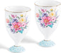 KAMMAK Bone China Coffee Mugs, 6.7oz Floral Tea Cups, Cocoa and Americano by KAMMAK
