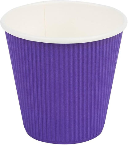 Restaurantware 8 Ounce Double Wall Disposable Coffee Cups, 500 Insulated Royal - Image 2