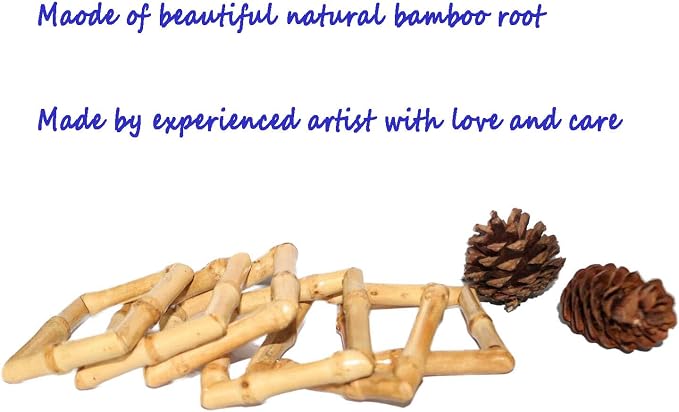 Bamboo Napkin Rings, Napkin Ring Set of 6, Handmade Natural Napkin Holder Ring - Image 4
