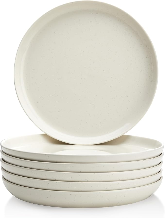 Sweese Porcelain Dessert Plates 7.4 Inch Set of 6 by Sweese