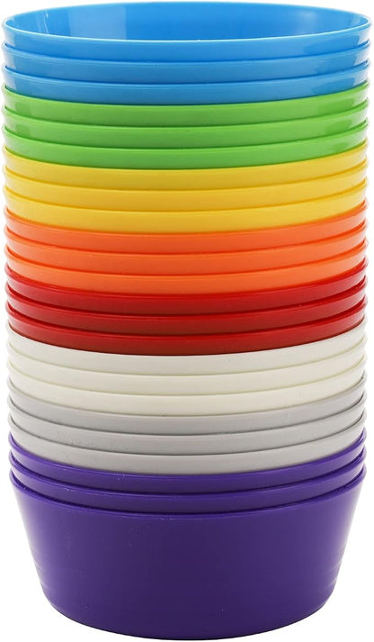 Frcctre 24 Pack Kids Plastic Bowls, 11 Oz Unbreakable Children Bowls Set - Image 7