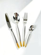 Silverware Set Service for 2, IKXO 8-Piece Modern Stainless Steel Flatware by IKXOLifeswhispersweresonate