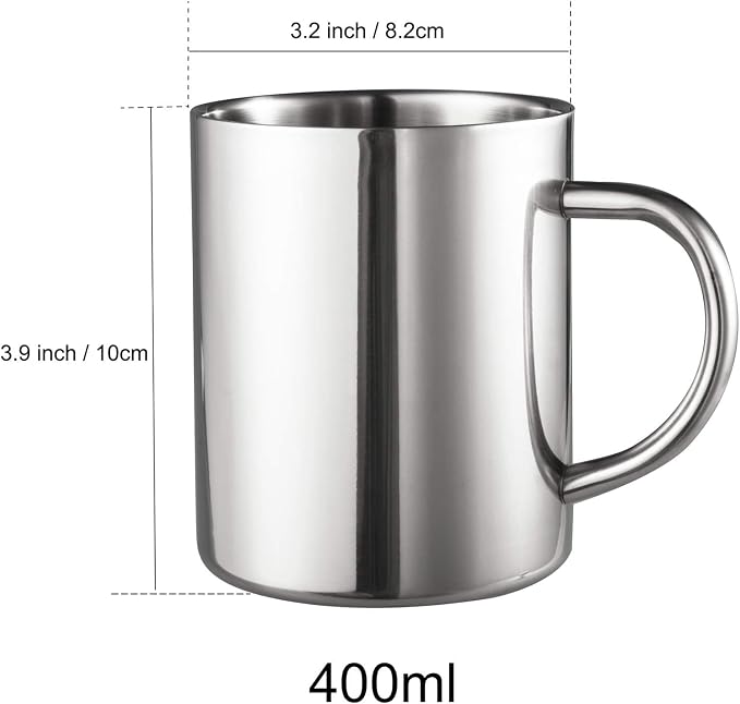 IMEEA Coffee Mug 13.5oz Double Wall Stainless Steel Cups - Image 4