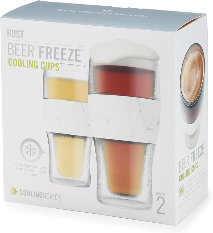 Host Freeze, Frozen Mugs, Freezable Pint Set, Beer Keep Your Drinks Cold - Image 18