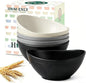 Wheat Straw Bowls 26 OZ Serving Bowls Oval Serving Dishes by HOMIENLY
