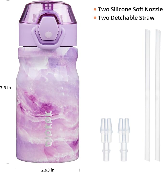 BJPKPK 14 oz Insulated Water Bottle, Stainless Steel Flask | Leak Proof Locking - Image 4