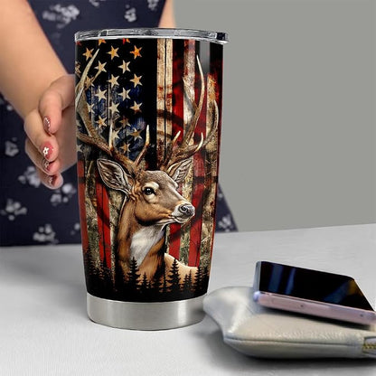 SANDJEST Hunting Tumbler 20oz Deer Hunting Gifts - Image 6
