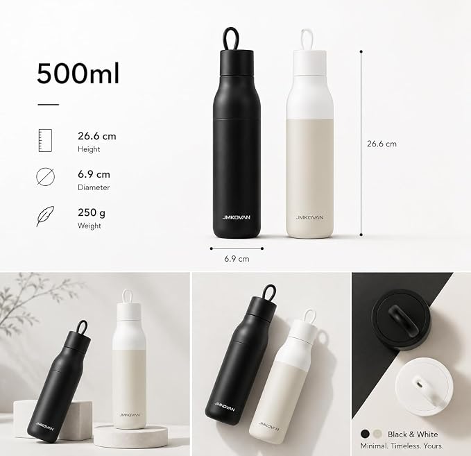 Slim insulated Stainless Steel Water Bottle - Image 2