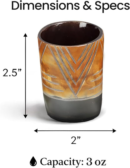 Handicrafts Home Viking Horn Shot Glasses Set of 4, Handmade Natural Ox Horn - Image 6