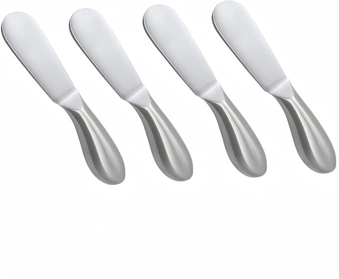 4 Pcs Stainless Steel Cheese and Butter Spreader Knives Set | Charcuterie by Accfore--KitchenSupplies