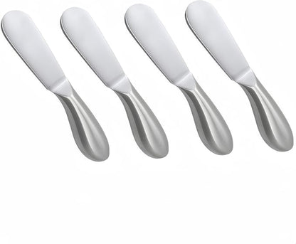 4 Pcs Stainless Steel Cheese and Butter Spreader Knives Set | Charcuterie by Accfore--KitchenSupplies