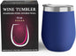 CHILLOUT LIFE 12 oz Stainless Steel Wine Tumbler by CHILLOUTLIFE