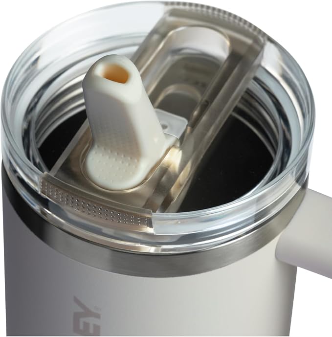 STANLEY Quencher ProTour Flipstraw Tumbler, 30 oz, Cream | Built-In Straw & - Image 2