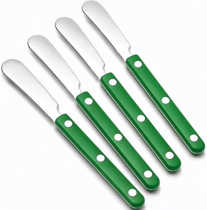4PCS Stainless Steel Butter Knives Set: 6.3 Inch Cheese Spreader 304 Stainless by SIUTCOFillingYourHome