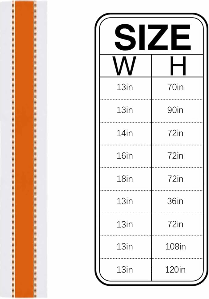 Orange Stripes Table Runners 120 inches Long, Non Slip Farmhouse Table Runner - Image 6