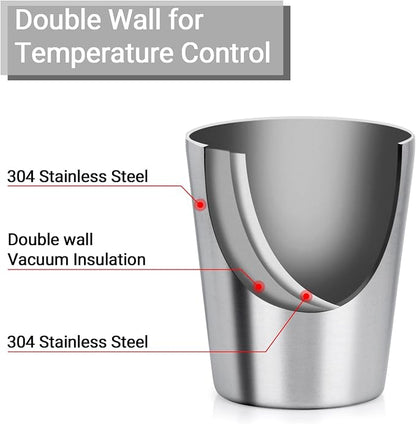 Beasea Stainless Steel Cups 8.8 oz, 4 Pack Small Stainless Steel Tumbler Bulk - Image 3