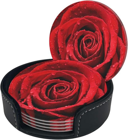 6 Pcs Leather Coasters for Drinks - Image 3