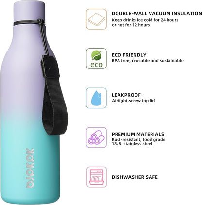 BJPKPK 25oz Insulated Water Bottle, Stainless Steel Bottle - Image 2