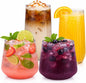 48 Pack Disposable Wine Glasses, 24 Stemless 9oz Champagne Flutes & 24 12oz by Oojami
