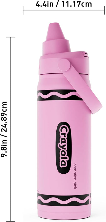 CamelBak Crayola Chug Stainless Steel Water Bottle 16oz, Carnation Pink | - Image 3