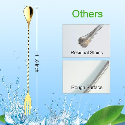 Bar Spoon Cocktail Mixing Stirrers, 12” - Image 2