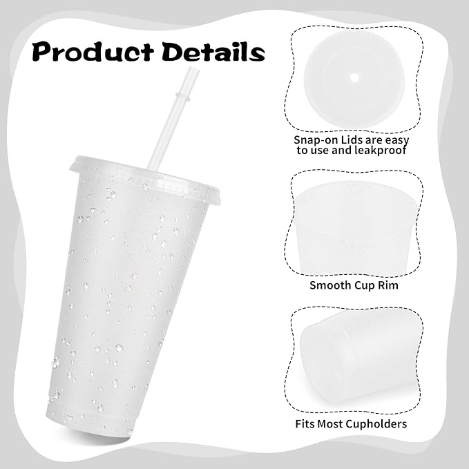 Hxezoc 16 Pieces Reusable Cups - Image 6