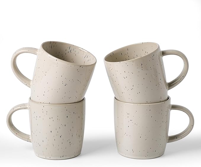 famiware Coffee Mugs Set of 4, Meteor 13 oz Ceramic Mug Cup Set by Famiware