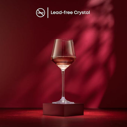 JoyJolt Layla White Wine Glasses, 13.5 oz Clear – Made in Europe - Image 4