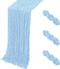3 Pack Baby Blue Cheesecloth Table Runner, 17 x 108 Inch, Gauze Cheese Cloth by Yorcari