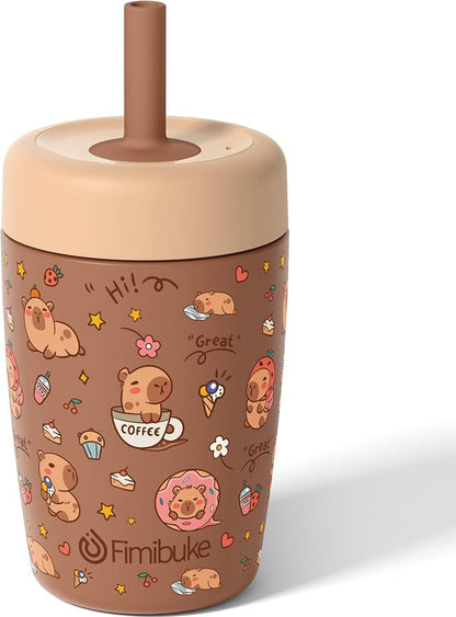 Fimibuke Toddler Cups Spill Proof, 12 OZ Sippy Cup by Fimibuke