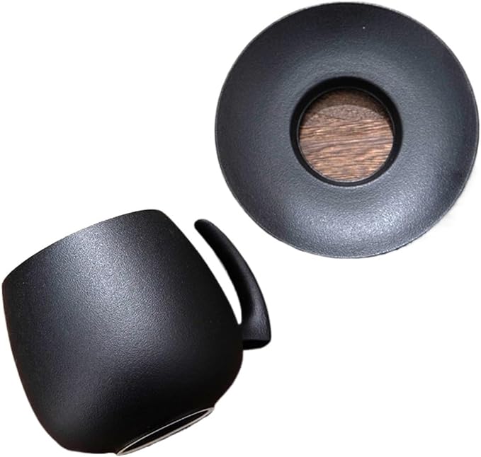Modern simple black and white ceramic coffee cup set, high temperature immune - Image 3