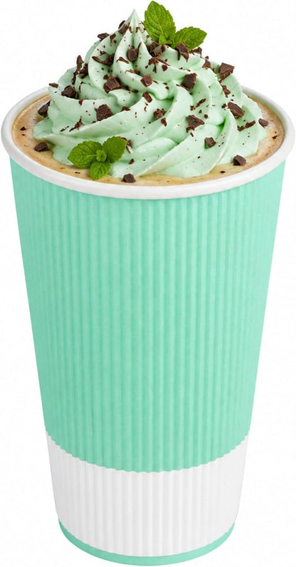 Restaurantware 16 Ounce Double Wall Disposable Coffee Cups, 500 Insulated Light by Restaurantware