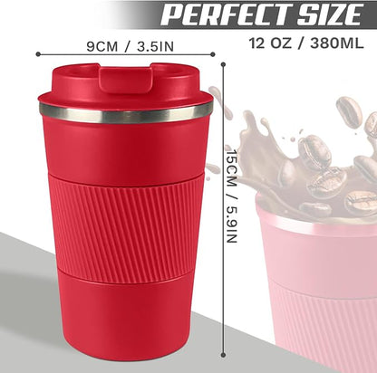 Vacuum Insulated Stainless Steel Travel Coffee Mug, Leak Proof Cup - Image 4