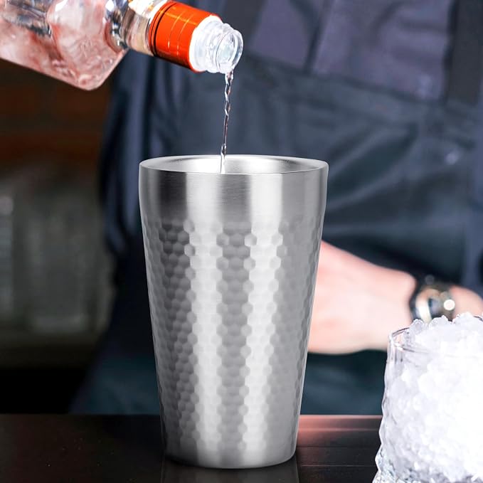 Beasea Stainless Steel Cups 15 oz, 4 Pack Large Stackable Stainless Steel - Image 7