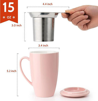 Sweese 15 OZ Porcelain Tea Mug - Image 2