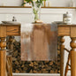 Artoid Mode Brown Abstract Modern Art Table Runner, Seasonal Farmhouse Style by ArtoidMode