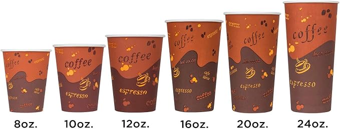 Karat 10 oz Paper Hot Coffee Cups Disposable, Leak-Resistant Double Poly-Lined - Image 4