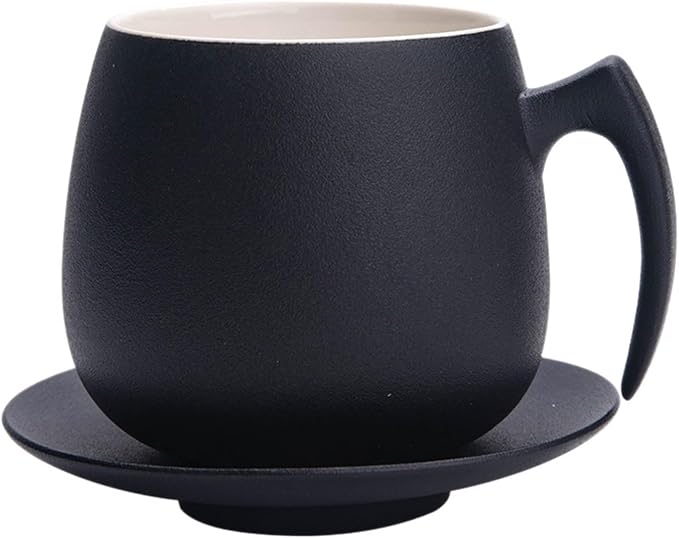 Modern simple black and white ceramic coffee cup set, high temperature immune by Unknown