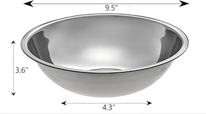 Stainless Steel Mixing Bowl for Commercial and Home Kitchen