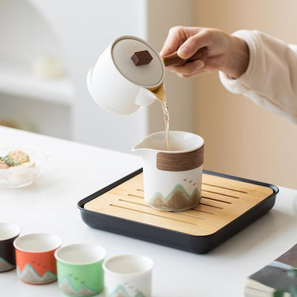 Chinese Tea Set, 7-Piece Ceramic Gongfu Set - Image 6
