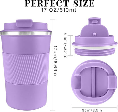 Insulated Travel Coffee Mug, Stainless Steel Coffee Cup - Image 3