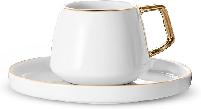 KARACA Saturn Gold Turkish Coffee Cup Set of 6, Espresso Cups - Image 6
