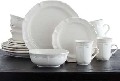 Mikasa French Countryside 16-Piece Dinnerware Set, Service for 4