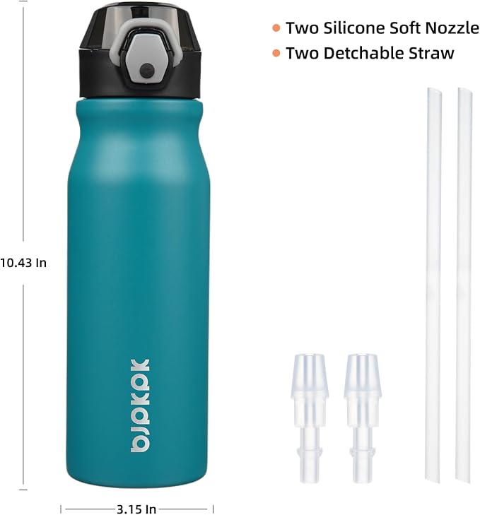 BJPKPK 25 oz Insulated Water Bottle, Stainless Steel Flask | Leak Proof Locking - Image 4