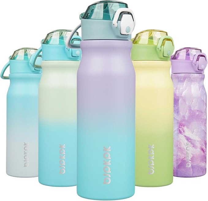 BJPKPK 25 oz Insulated Water Bottle, Stainless Steel Flask | Leak Proof Locking by BJPKPK